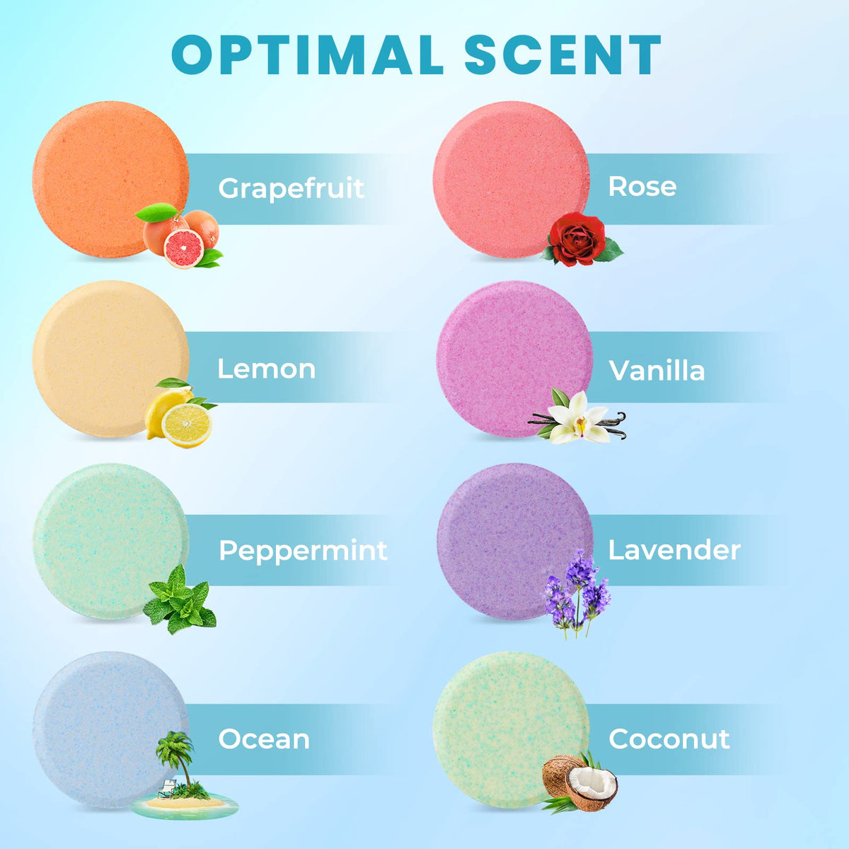 Aromatherapy shower bomb tablet dissolving on a bathroom floor releasing steam vapors