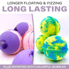 Non staining bubbly bath bombs for home spa relaxation