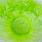 Stain free child bath bomb packaging displaying the safe and non irritant formula logo