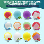 Colorful individually wrapped luxury bath salt balls for home spa relaxation