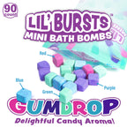 Tub Works Lil Bursts non toxic kids bath colors close up view