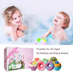 STNTUS INNOVATIONS seven count aromatherapy essential oil bath bombs individual wrapping
