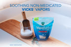 Premium Vicks brand relaxing bath salts container for home spa aromatherapy use