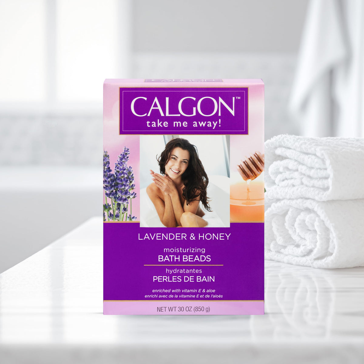 Calgon ultra hydrating adult bath beads thirty ounce size for premium self care