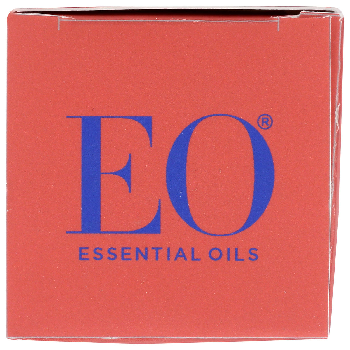 Back label view of EO natural bath oil featuring plant-based ingredients and B Corporation certification.