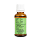 R V Essential botanical mehendi oil side view details displaying professional beauty usage