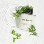 SHIKOHIN forest bathing scent bath oil packaging detailing premium vegan ingredients