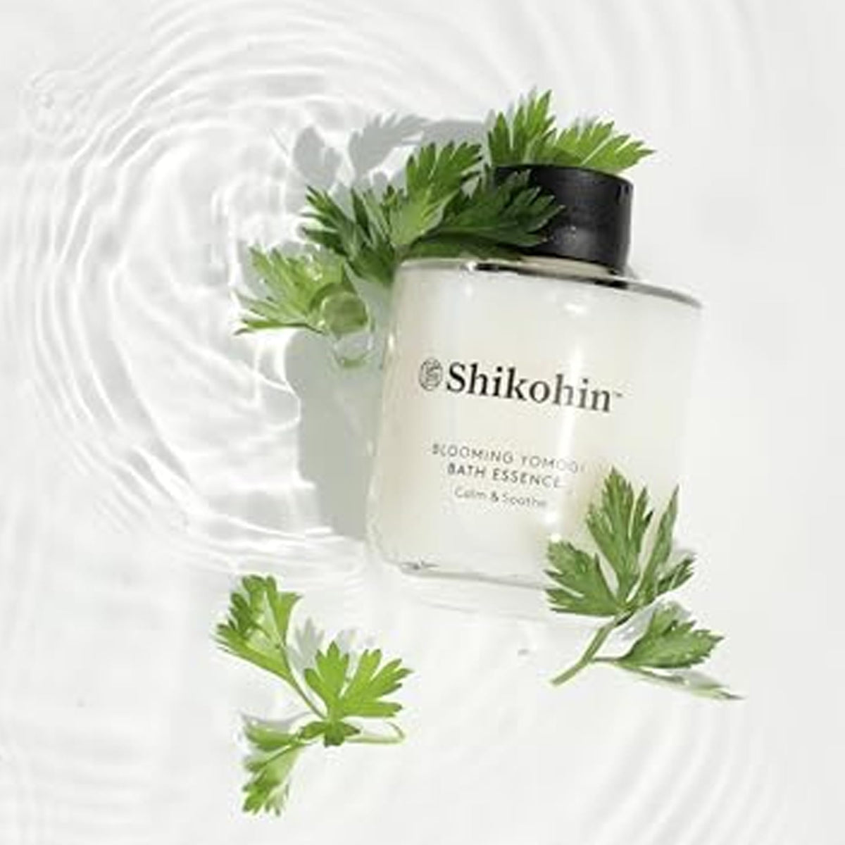 SHIKOHIN forest bathing scent bath oil packaging detailing premium vegan ingredients