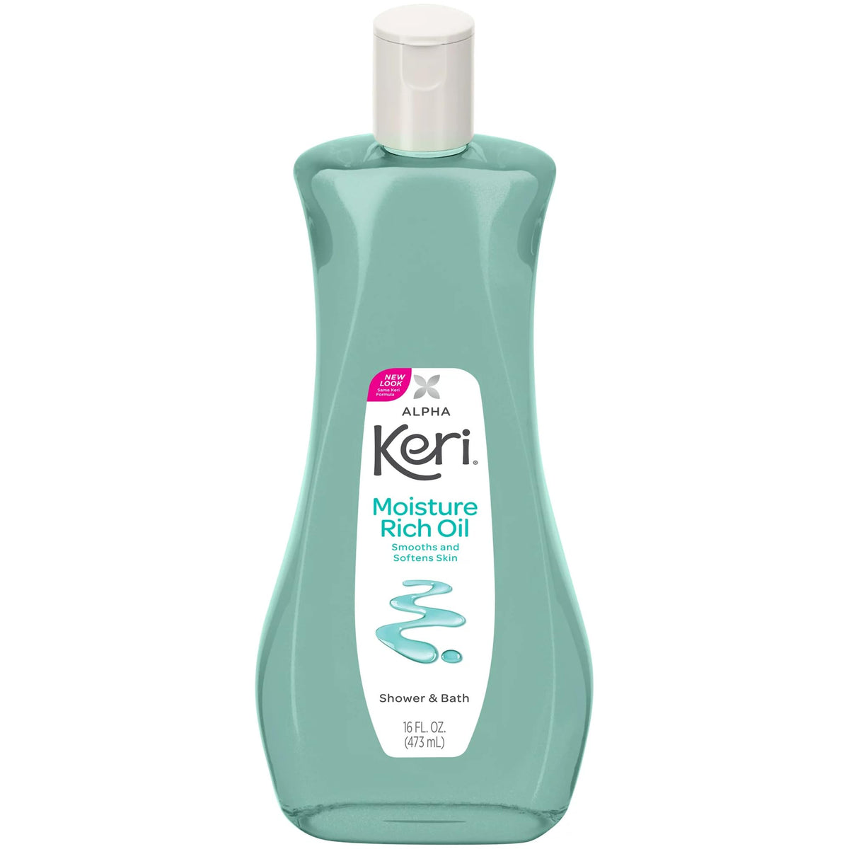 Alpha Keri moisturizing body oil for dry skin pack of five side angle