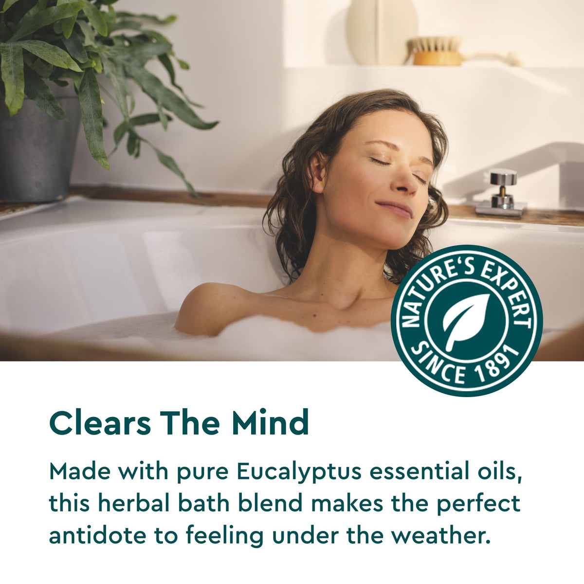 Vegan eucalyptus bath oil for respiratory wellness and clear breathing