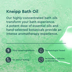 Kneipp herbal bath oil capful measurement for a restorative soak