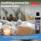 Olbas brand therapeutic body wash and muscle relief package contents for home spa relaxation.