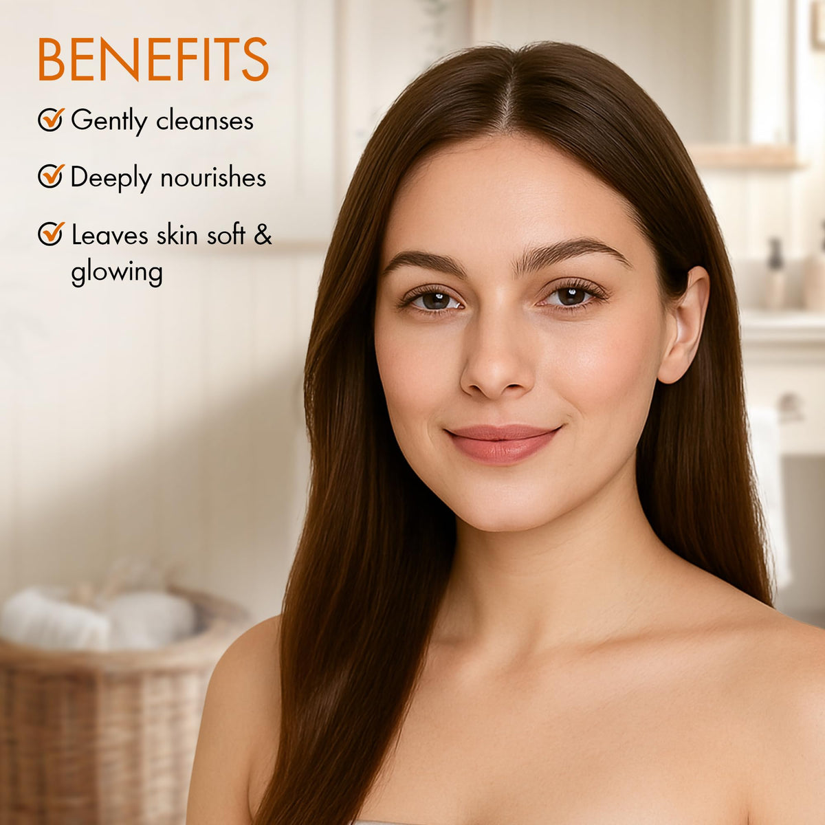 Gentle lathering mango nectar shower oil back label instructions.