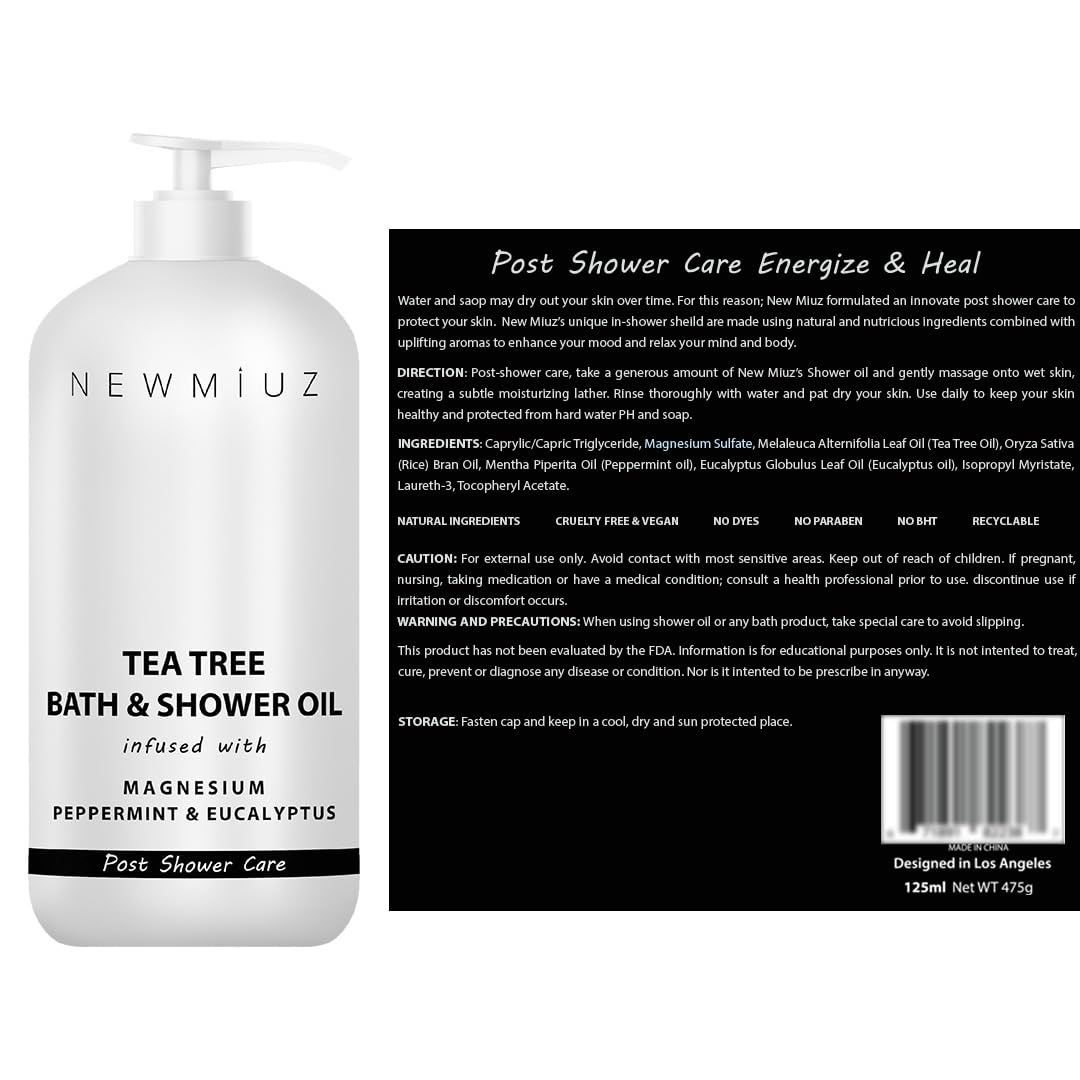 USA imported authentic New Miuz bath and shower oil for luxury personal care in India.