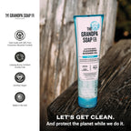 The Grandpa Soap Company sulfate free shower oil for dry winter skin care