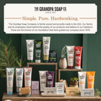 Cruelty free and paraben free natural ingredient list on body wash tube packaging