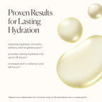 Close up view of the authentic USA imported Laura Mercier ambre vanille bath oil packaging