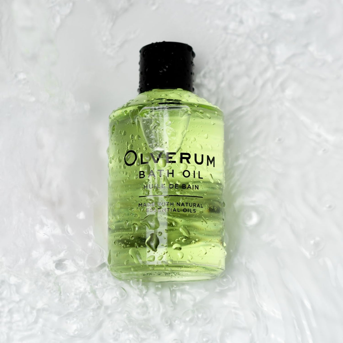 Olverum luxury spa collection bottle standing upright