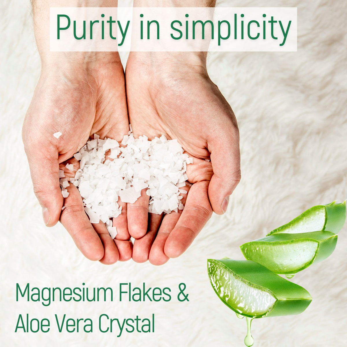Magnum Solace bath flakes with aloe vera infusion branding