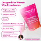 Back of Pink Stork pregnancy bath salt pouch