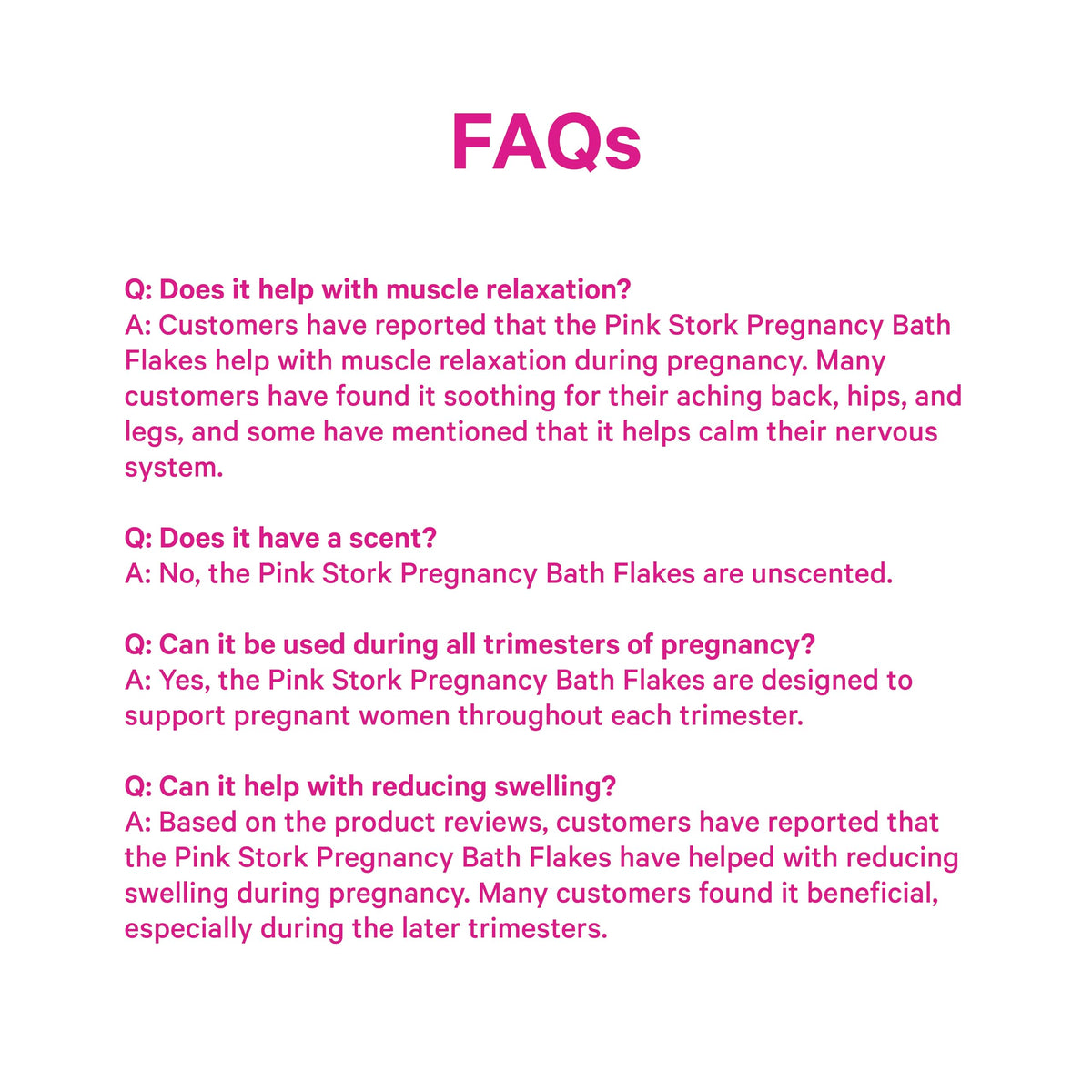 Usage illustration for Pink Stork bath soak