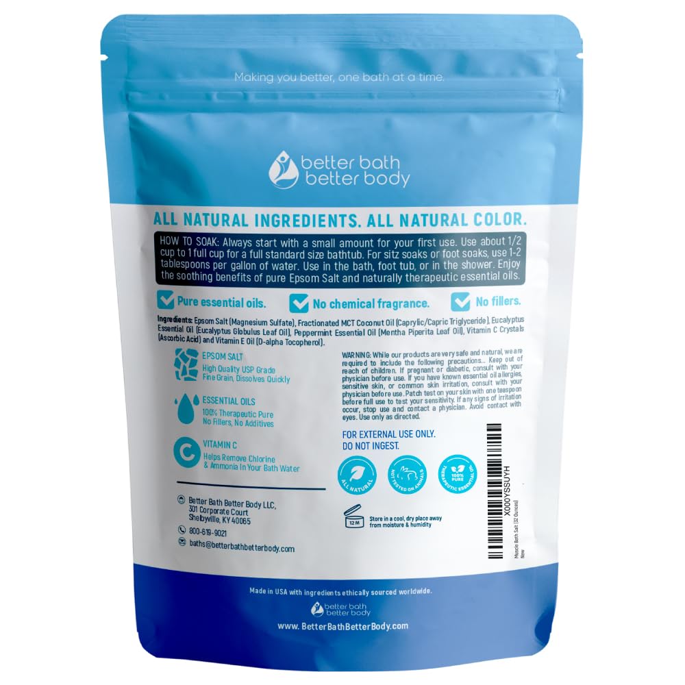 Better Bath Better Body muscle soak salt texture and ingredients
