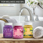 Aromatika rose bath salts jar lifestyle shot