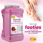 Spa Redi pedicure salt being poured into water