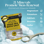 Close up of Aromasong Dead Sea Salt fine grain texture