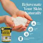 Aromasong Dead Sea Salt resealable bulk packaging details