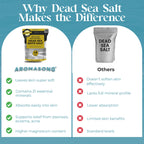 Aromasong Dead Sea Salt mixed with body wash as a scrub