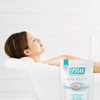 Authentic USA made Epsoak Epsom Salt product label