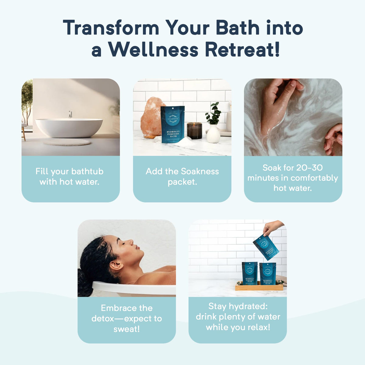 Detailed view of Soakness muscle recovery bath treatment