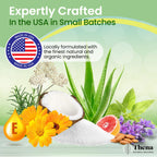 Detailed view of Thena Natural Wellness premium bath salts