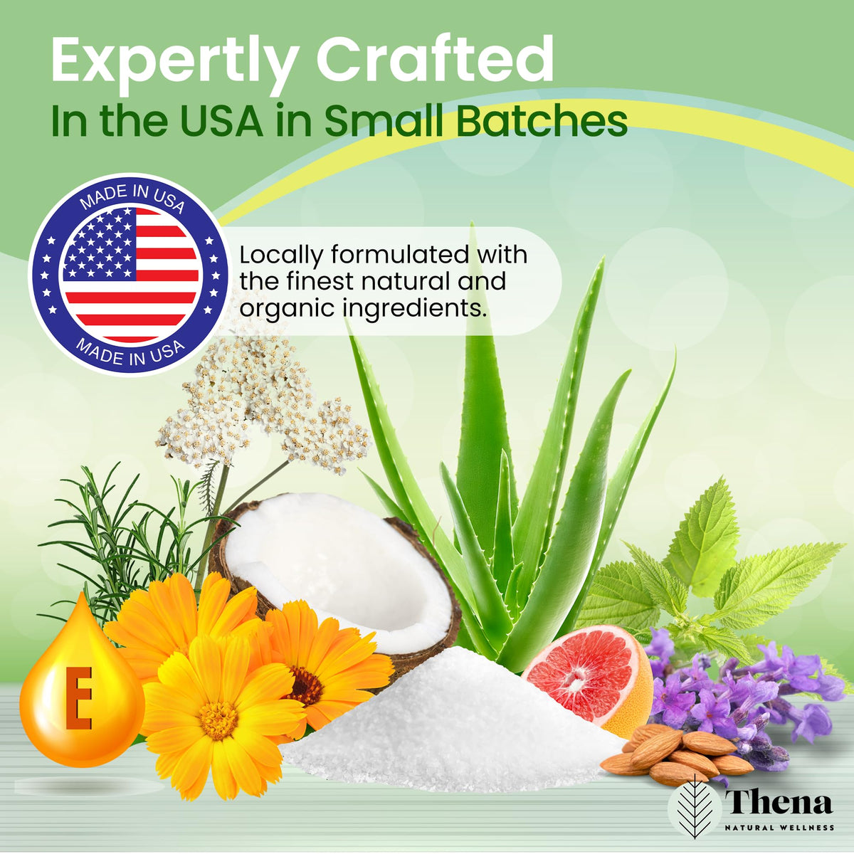 Detailed view of Thena Natural Wellness premium bath salts