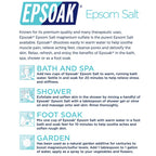 Epsoak pure USP grade salt crystals in a bowl