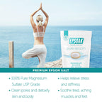 Epsoak Epsom Salt resealable bulk bag details