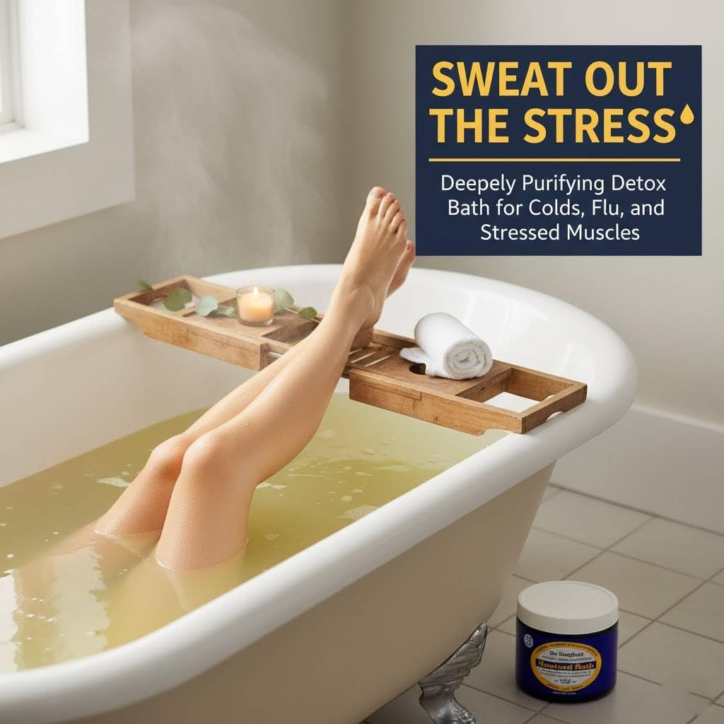 Back label of Dr. Singha's Mustard Bath showing ingredients
