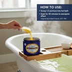 Top view of Dr. Singha's Mustard Bath container