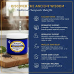 Close up of Dr. Singha's Mustard Bath branding