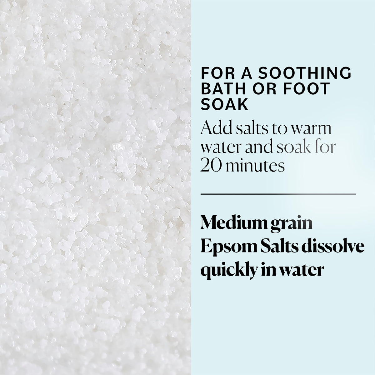 Sky Organics Epsom Salt resealable bag for storage