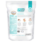 Close up of pure white Epsoak magnesium sulfate grains