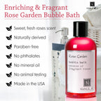 Natural and organic aromatherapy bubble bath packaging showing brand label