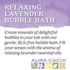 Authentic Aura Cacia lavender bath product packaging
