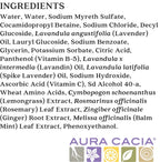 Texture and bubbles of Aura Cacia lavender aromatherapy bath