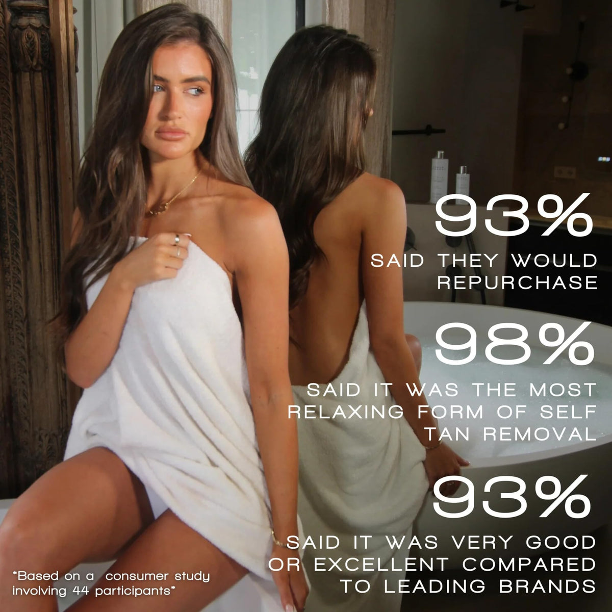 Close up of Rose and Caramel Purity bubble bath label details