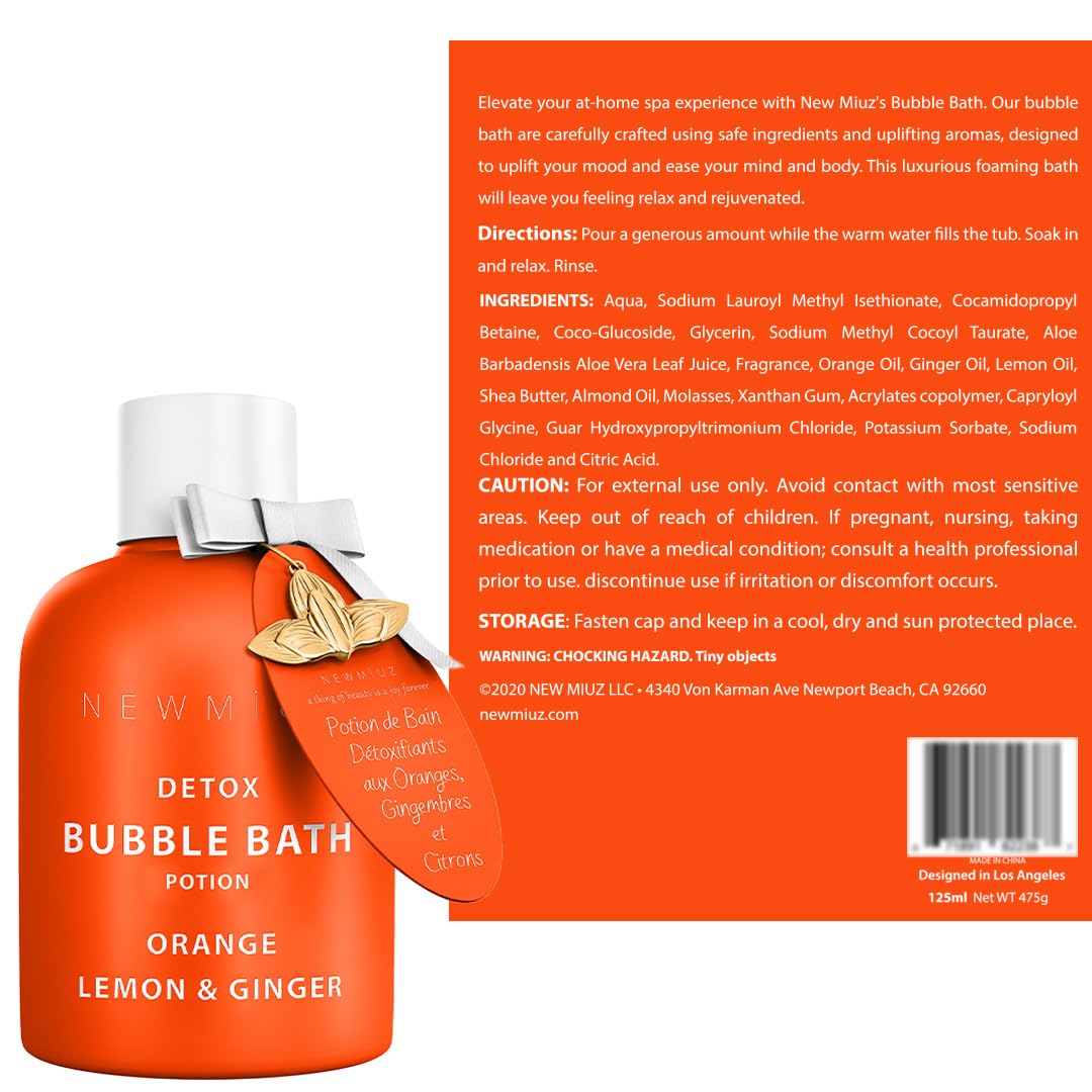 Natural bubble bath soak for home spa experience
