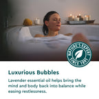Back label of authentic Kneipp bubble bath showing ingredients
