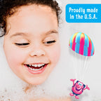 Side profile of Mr. Bubble Bath Extra Gentle bottle for sensitive skin