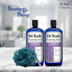 Dr Teal's Soothe and Sleep Lavender Bath liquid bottles front view